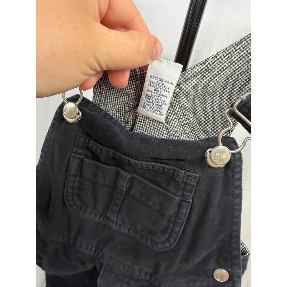 Vintage 2001 Gymboree Baby 18-24M Black Corduroy Overalls